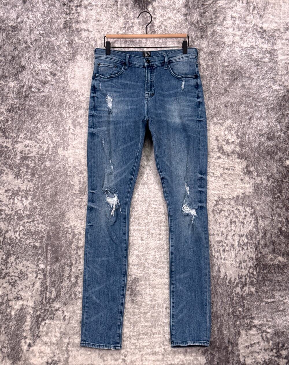 PRPS Jeans 31 x 34 Mens Cayenne Slim Skinny Stretch Distressed Denim
